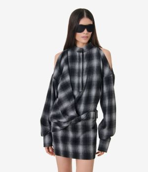  dark grey check